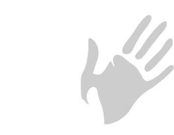 Icon: Herz-Umriss mit zwei stilisierten Händen (eine große, eine kleine).